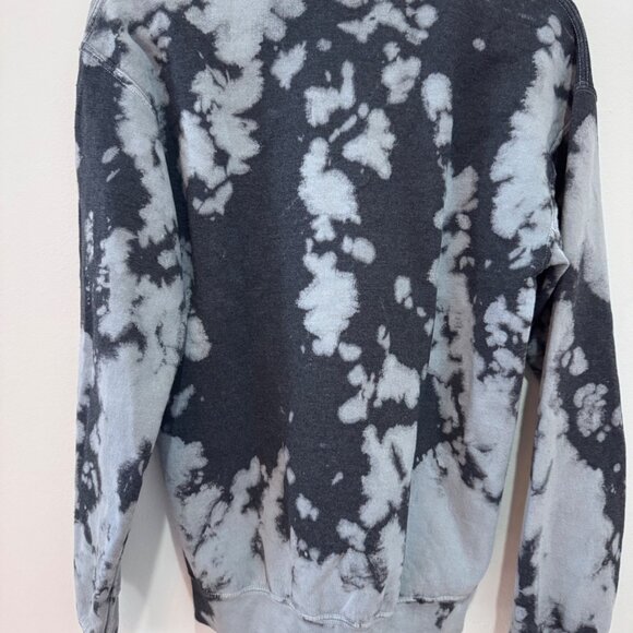 AC/DC Back In Black Tie-Dye Sweatshirt Womens S 50% Cotton 50% Polyester - Picture 3 of 4